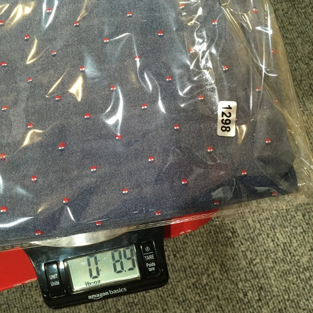 Tommy Hilfiger Logo Print Chino Shorts Mens 30 Blue Chambray‎ Nautical Preppy